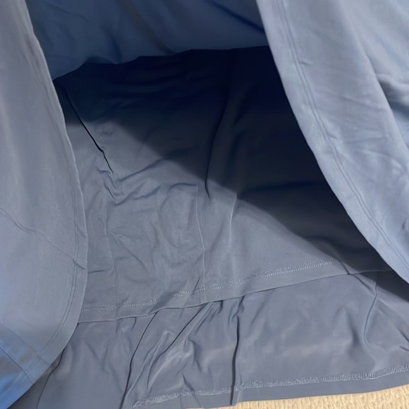 Bob Mackie wearable art maxi skirt stretch knit chambray smokey blue  lined 3X - Picture 4 of 11